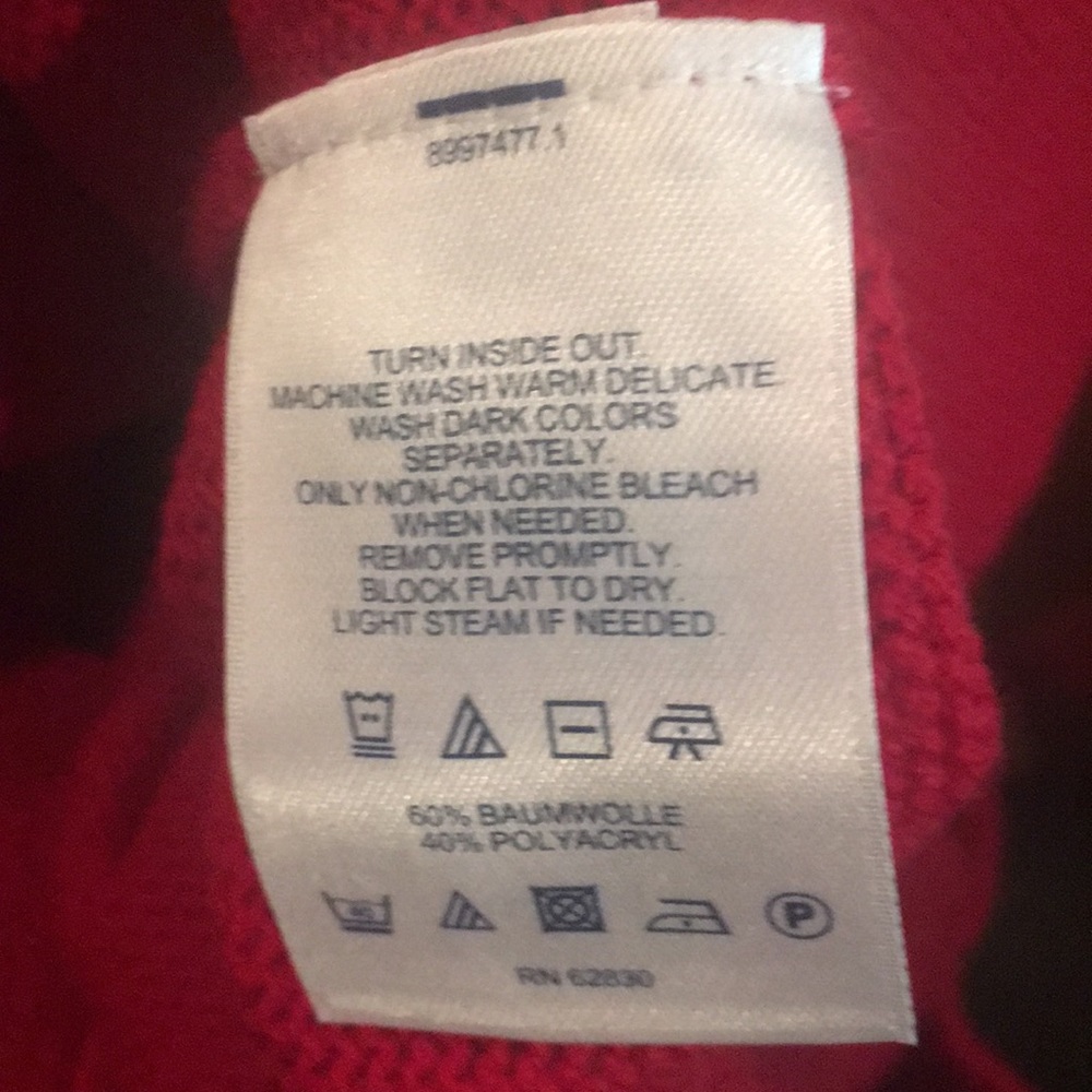 Lands end red sweater new wi/ tags Small - Picture 5 of 5